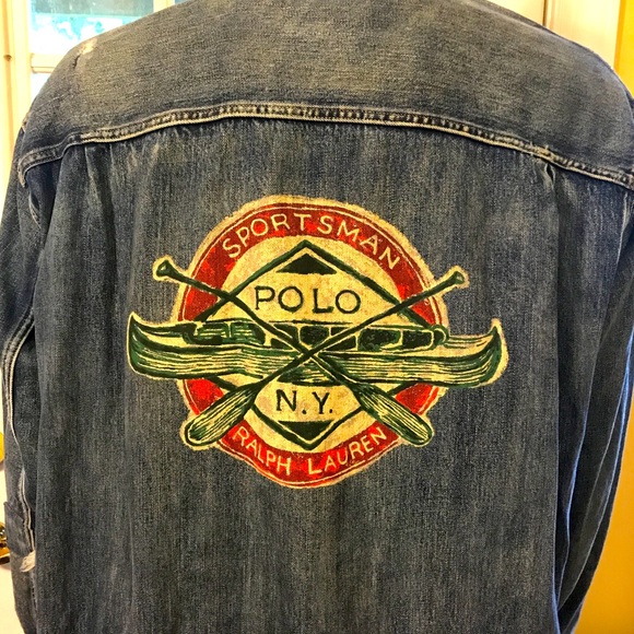 POLO RALPH LAUREN Sportsman Patched Denim Jacket - Picture 9 of 15